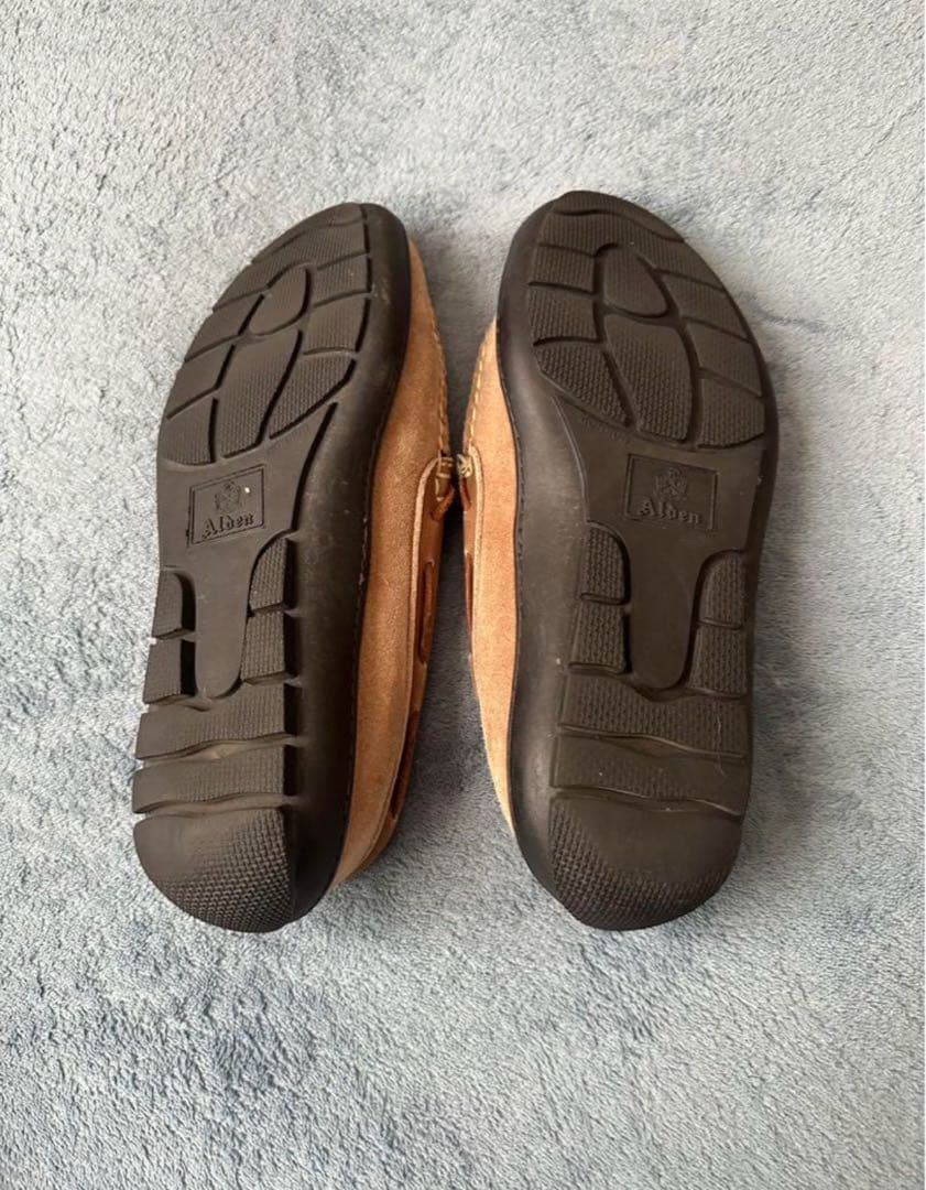良品】Alden ビームス別注 81/2 M153スエード モカシン ベージュ