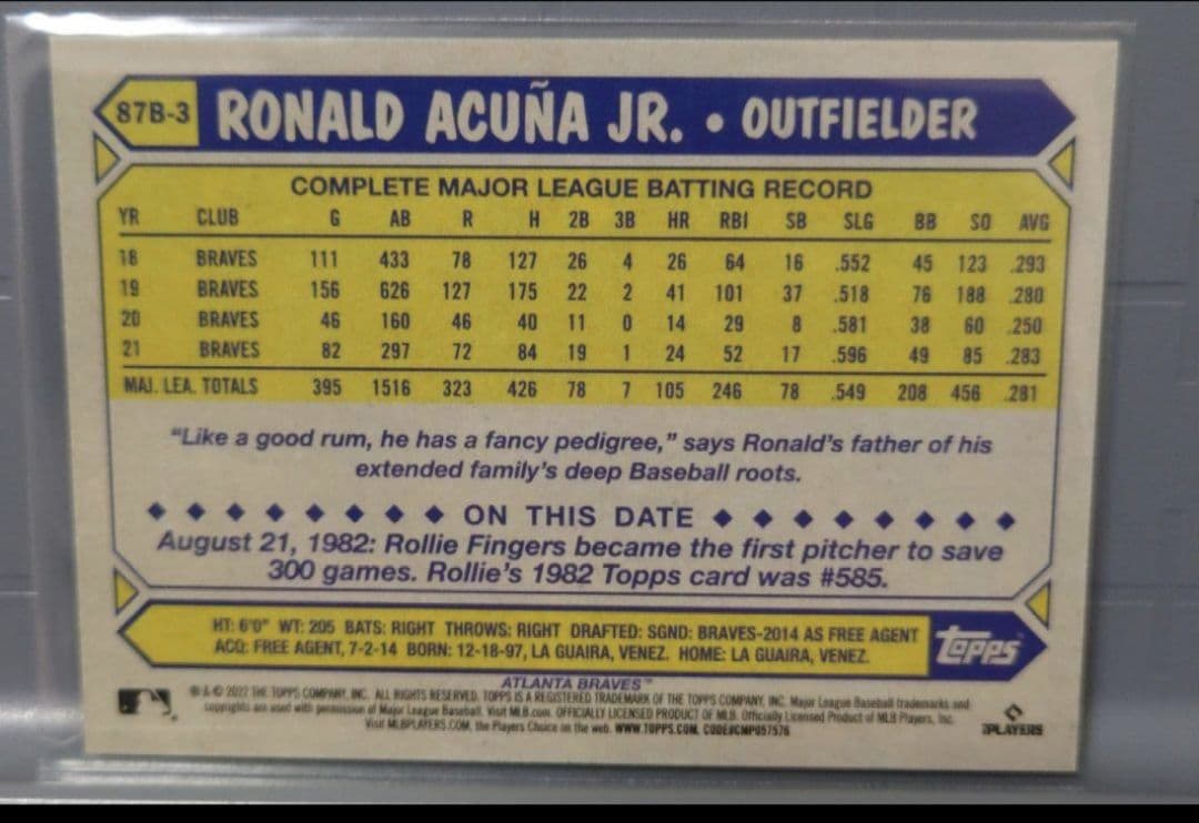 ♢まとめ買い値引きあり♢ブレーブス アクーニャJr② 人気☆桜パラレル