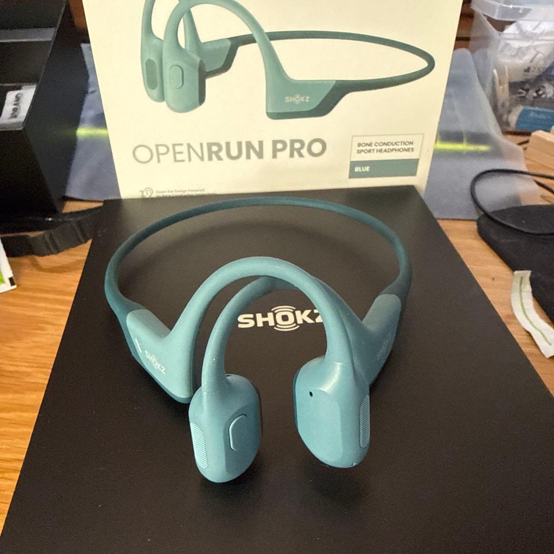 shokz 骨伝導型イヤホン OPENRUN PRO ブルー 骨伝導イヤホン OpenRun Pro ブルー SKZ-EP-000009 [骨伝導型