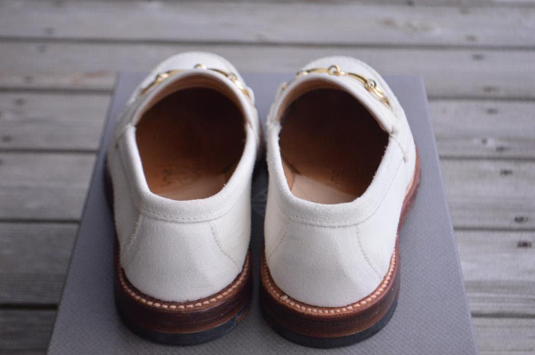 着用数回 ALDEN ビットローファー 7D ホワイト オールデン - メルカリ