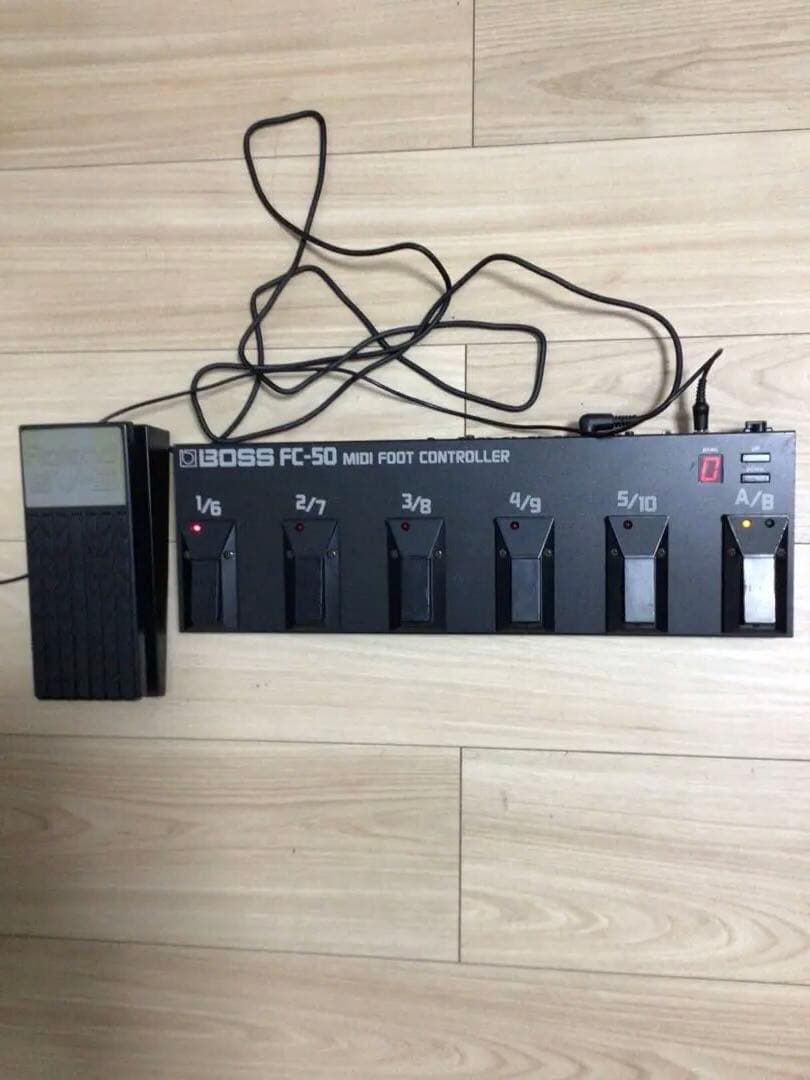 美品ギターエフェクターBOSSGX700、フットコントロールペダルの完全セット