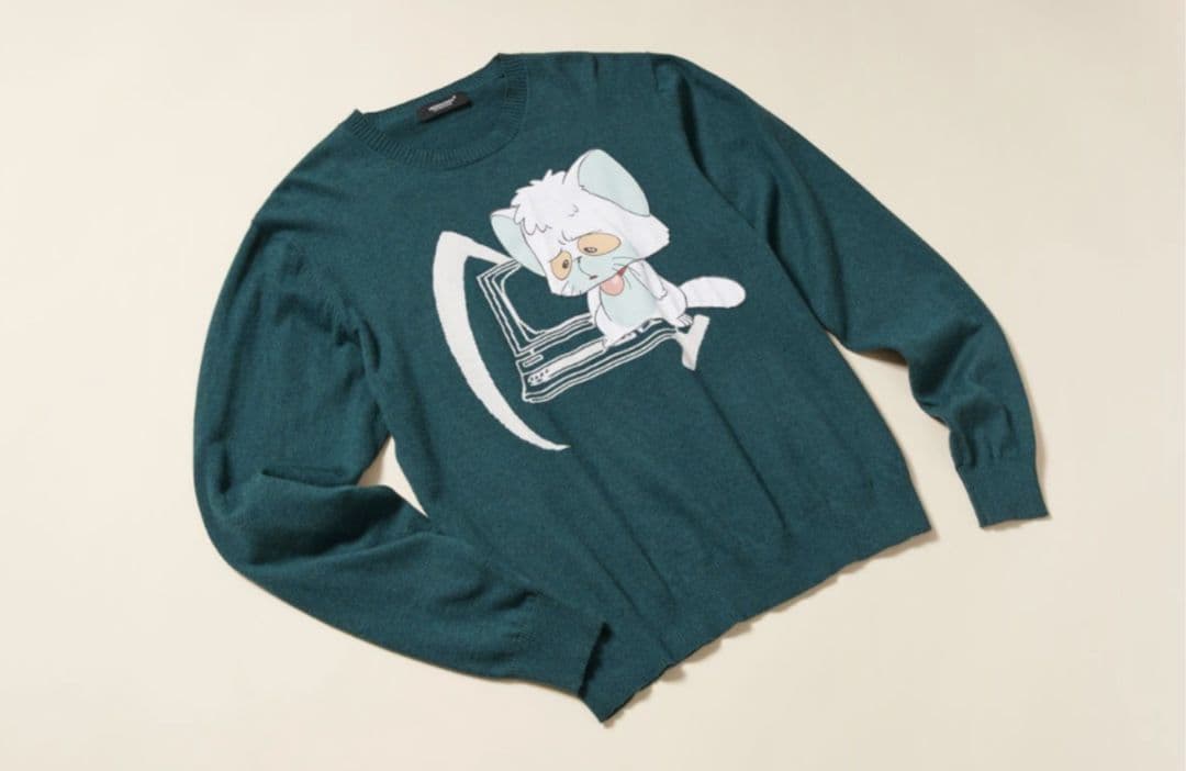 19ss UNDERCOVER クリィミーマミ ネガ ポジ 長袖ニットセーター