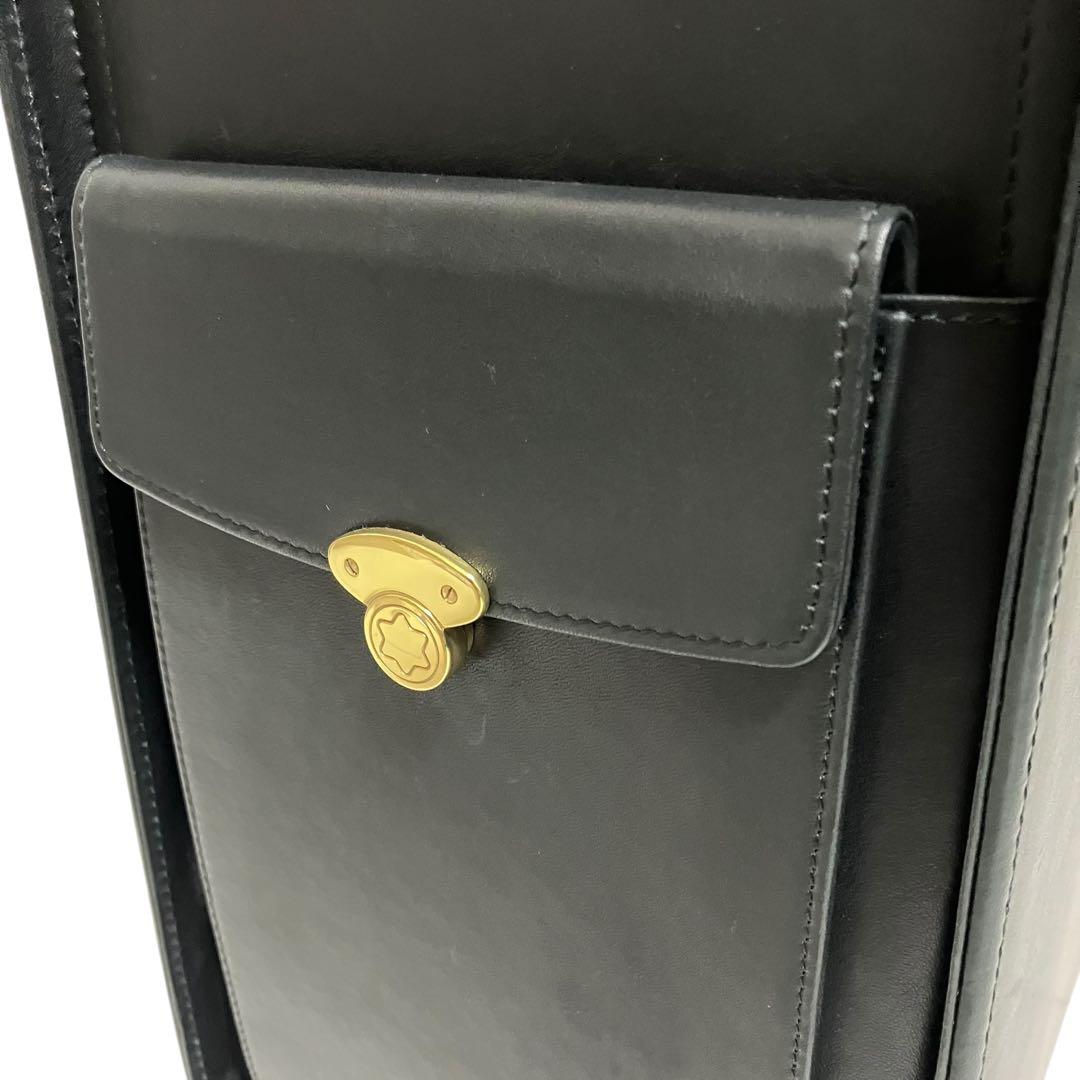 未使用 モンブラン アタッシュケース トランク ビジネスバッグ レザー