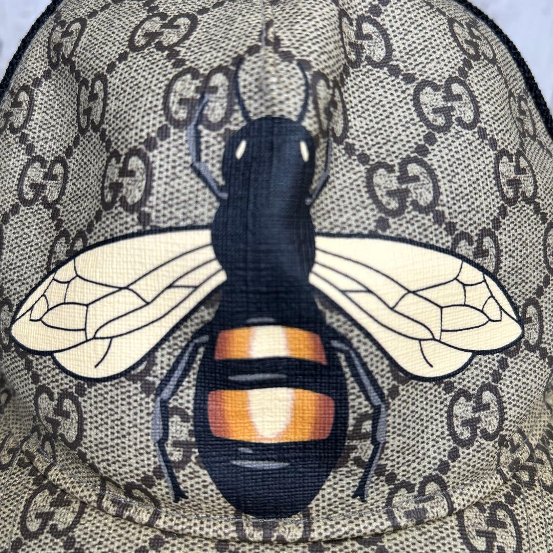 GUCCI キャップ ビー ハチ 帽子 GGスプリーム ベースボールキャップ