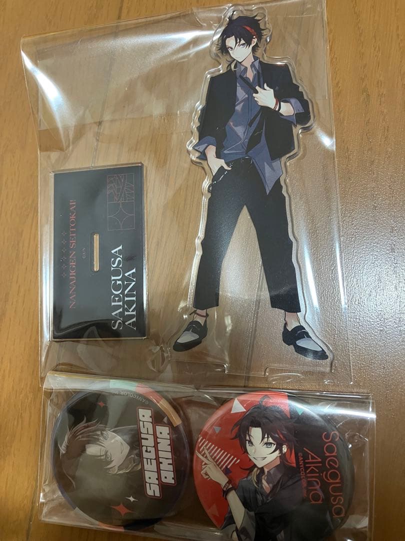 にじさんじ七次元生徒会アクスタ缶バッジセット三枝明那 - メルカリ