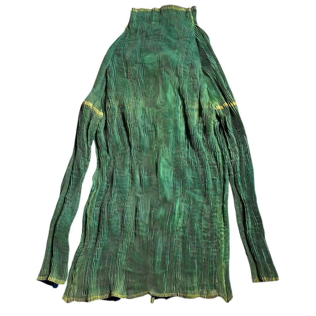 タグ取れ issey miyake ランダムプリーツ リバーシブル カーディガン