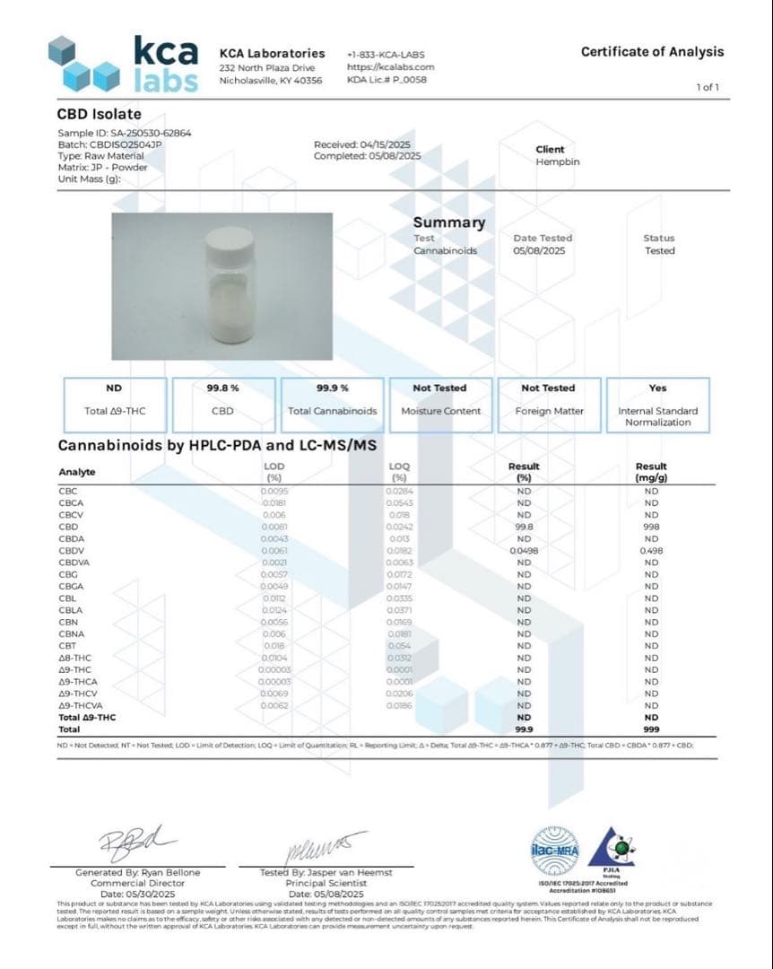 CBD アイソレート30g 99.8% CBN CBG - メルカリ