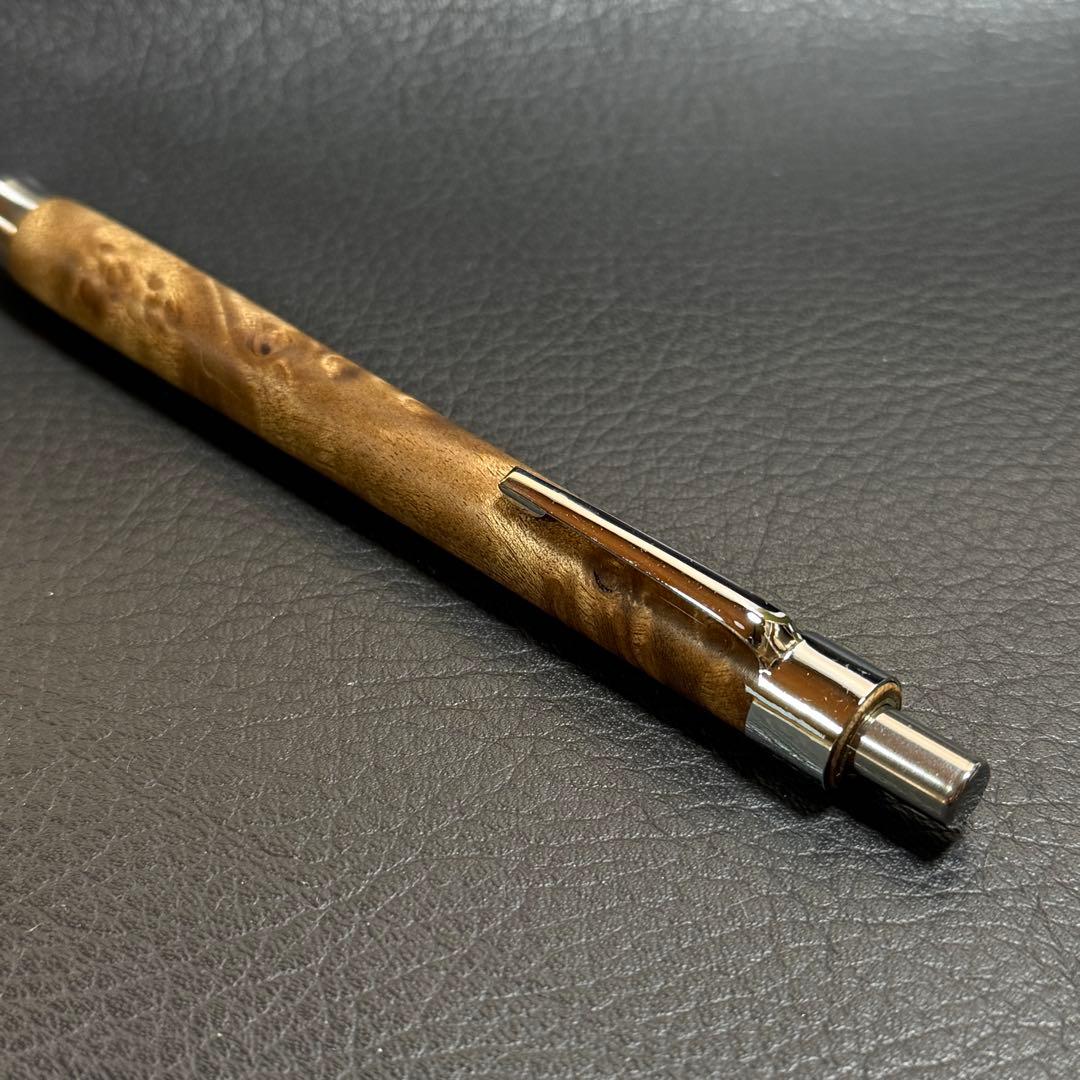 220マーブルウッド木製シャーペン 強低重心ダブルRタイプ ステンレス