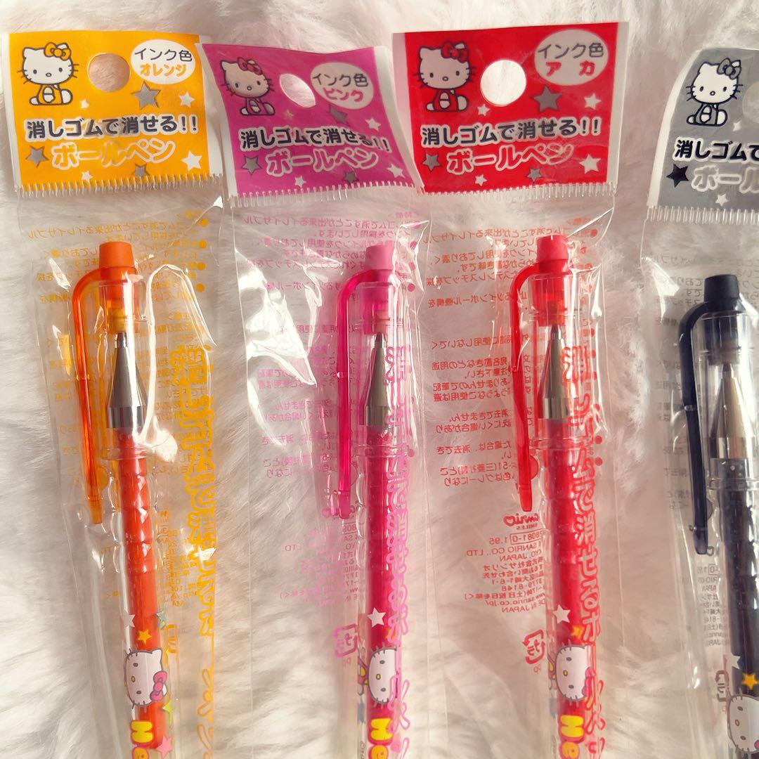 希少レア ハローキティ 消せる ボールペンセット 平成レトロ サンリオ