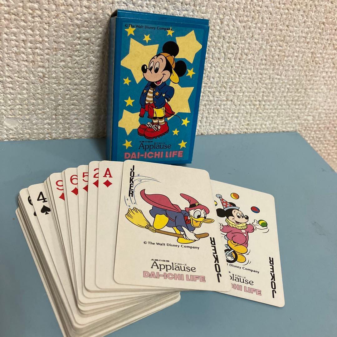 昭和レトロなトランプ ミッキーマウス 第一生命 ディズニー Applause