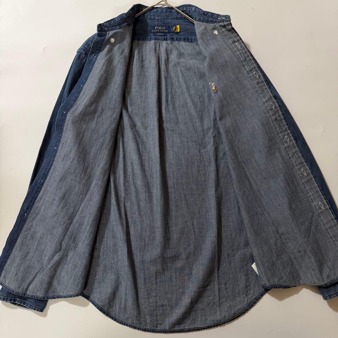 23年製✨ポロラルフローレン デニム ダンガリーシャツ ポニー