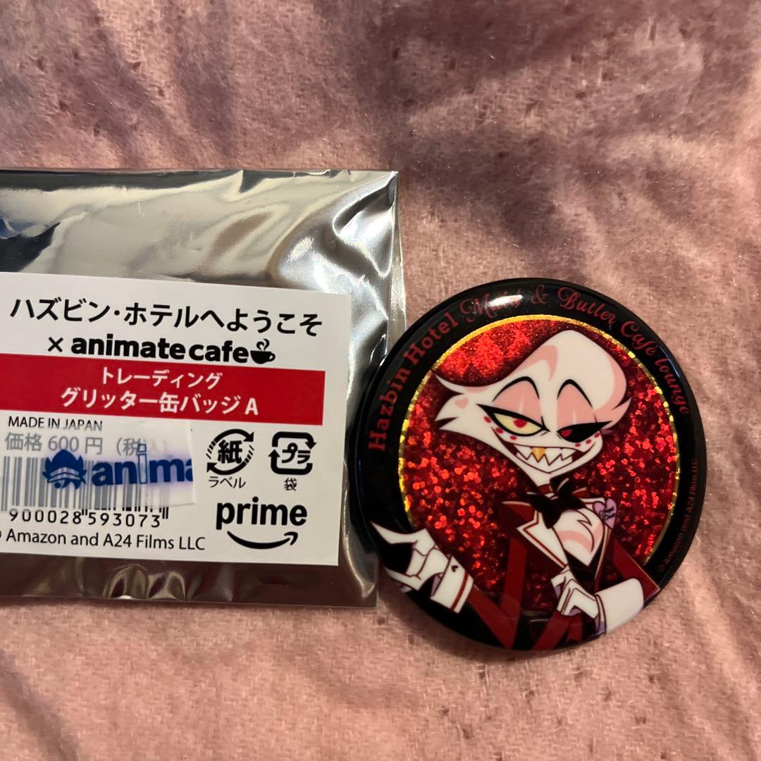 ハズビンホテル コラボカフェ エンジェル・ダスト 缶バッジ - メルカリ
