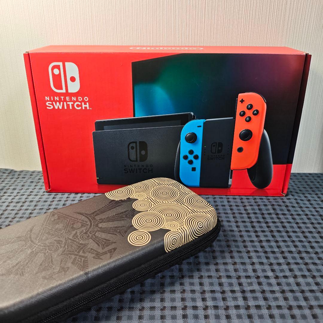 Nintendo Switch 本体 ネオンブルー・レッド　おまけ付 Nintendo Switch ネオンブルー・ネオンレッド 任天堂 ゲーム機 本体