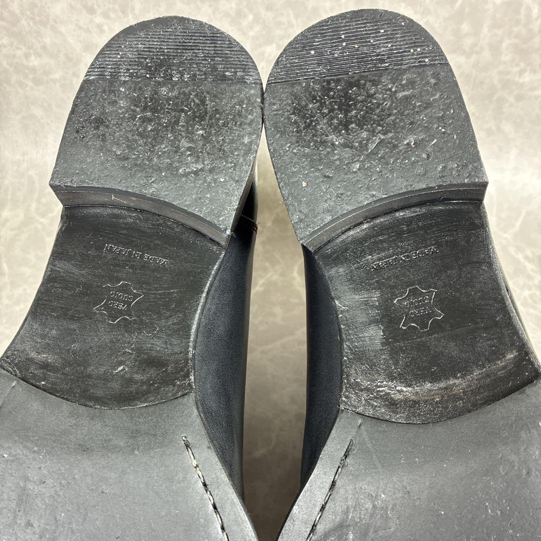 【美品】ユナイテッドアローズ サイドゴアブーツ 本革 黒 日本製 26.5cm