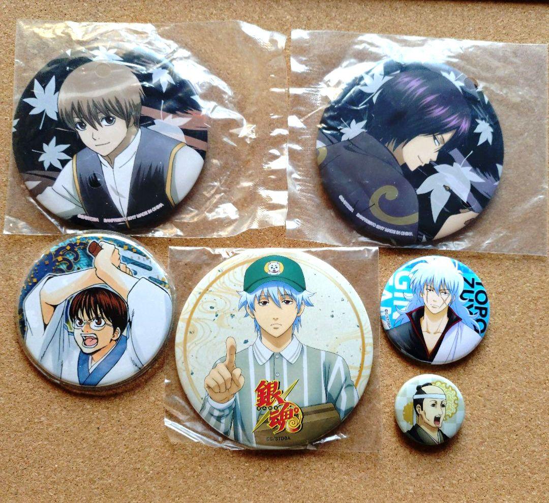 希少 銀魂 缶バッジ 6個セット 購入特典 坂田銀時 一番くじ - メルカリ