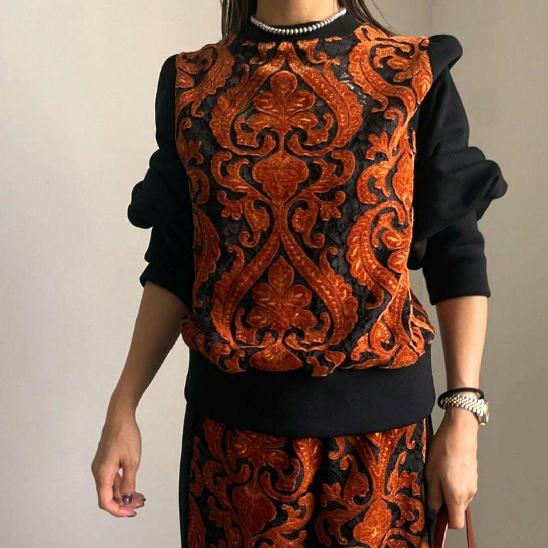 トップス&スカート☆AMERIアメリヴィンテージ レーススウェット