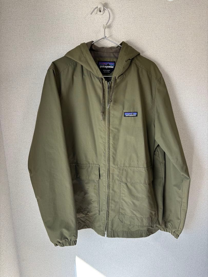 patagonia フード付きナイロンジャケット Sサイズ オリーブ - メルカリ