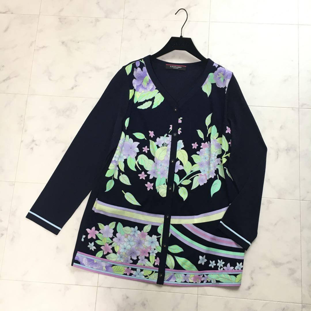 新品同様 LEONARD レオナール カンカン ロング カーディガン 42 - メルカリ