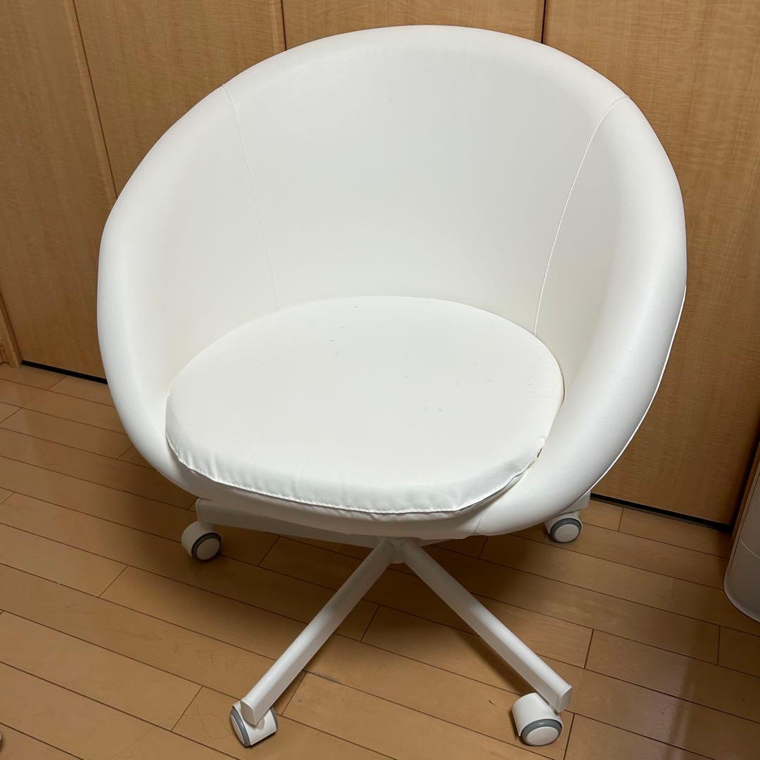 IKEA SKRUVSTA スクルーヴスタ デスクチェア 椅子 白 ホワイト イケア（IKEA） 回転チェア イーサーネ ホワイト 白 big30402996