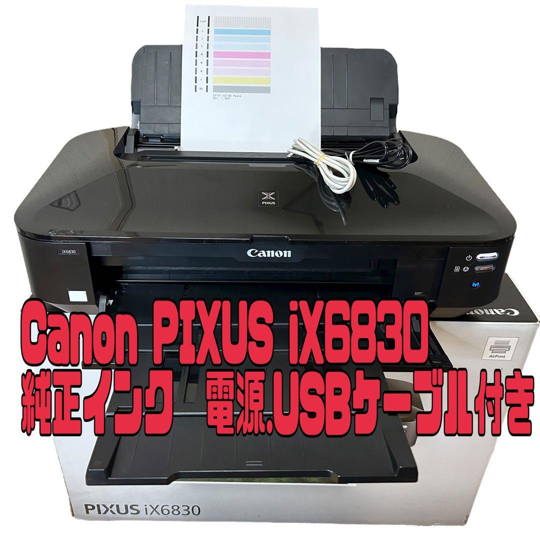 ✨Canon PIXUS iX6830 A3対応 純正インク 電源USB付き✨