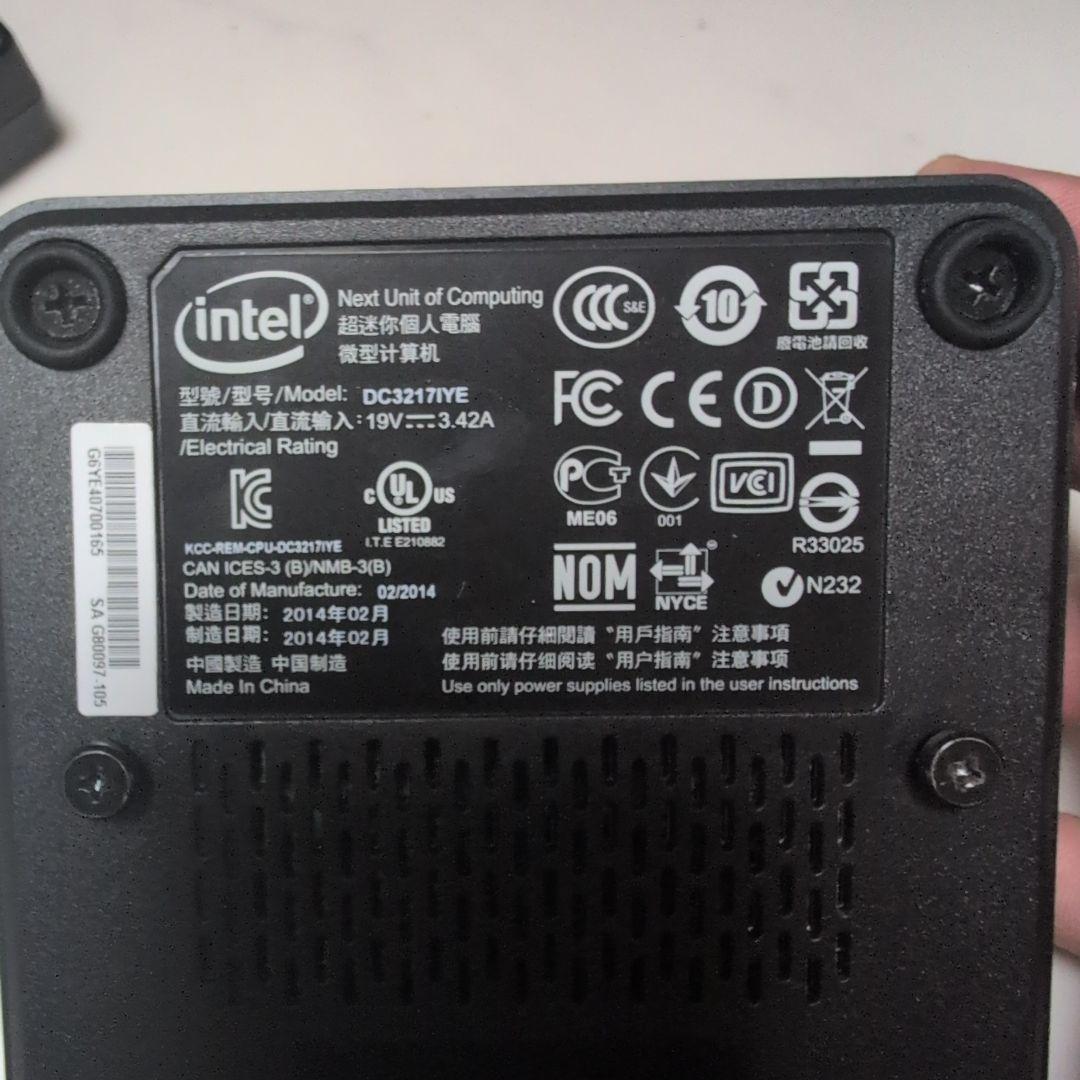 Intel NUC DC3217IYE ミニPC 三台セット