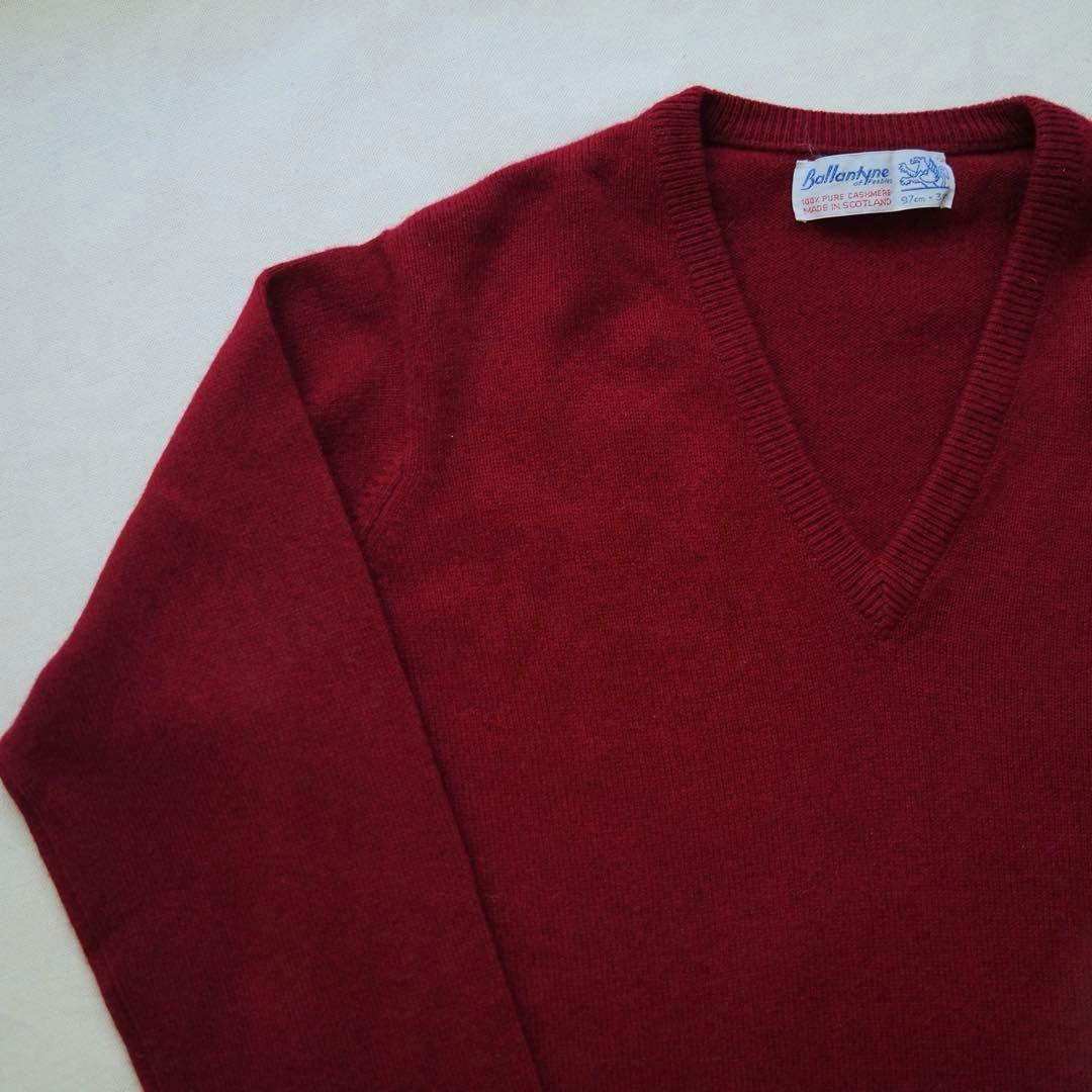 美品 Ballantyne カシミヤ100% バランタイン スコットランド製 - メルカリ