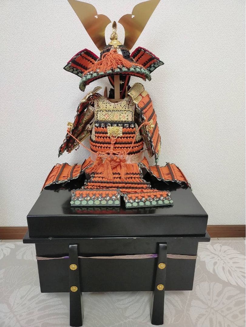 特価品】菊水作大鎧五月人形子どもの日鎧兜 鎧飾り 端午の節句 ケース付き