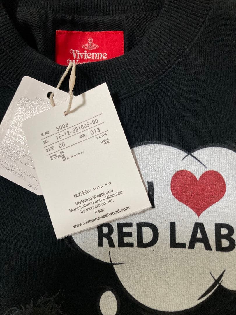 新品タグ付き ヴィヴィアン I LOVE RED LABEL スウェット - メルカリ