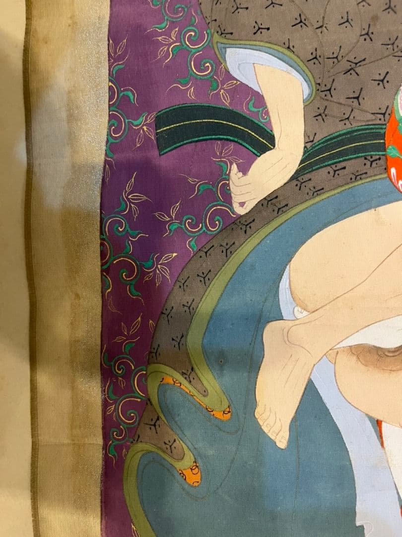 骨董 春画 浮世絵 絹本 版画 美品 - メルカリ