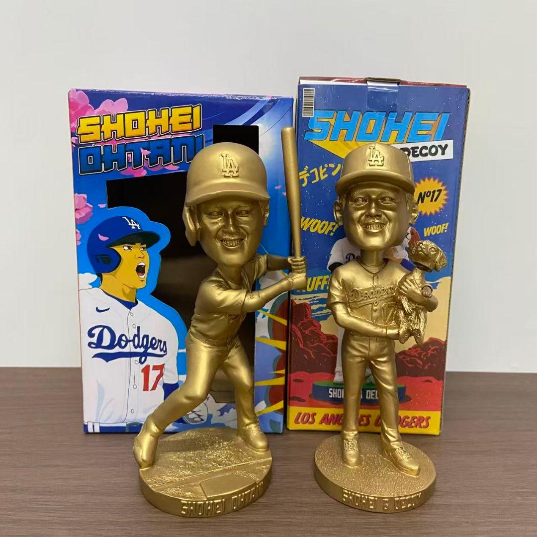 金色 大谷翔平 デコピン バブルヘッド+ボブルヘッド ゴールド