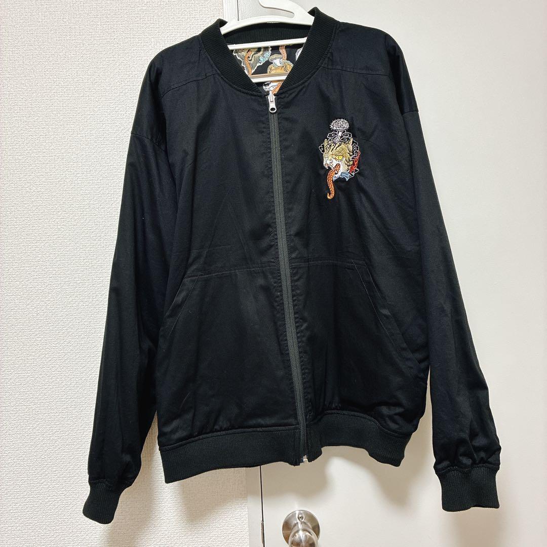 グラニフ 石黒亜矢子 猫舌茸 化け猫 猫 リバーシブル ブルゾン コラボ