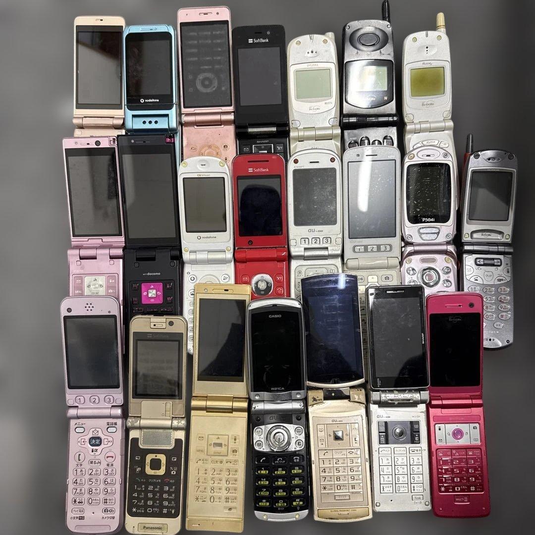 折りたたみ式携帯電話 本体 ジャンク品まとめ