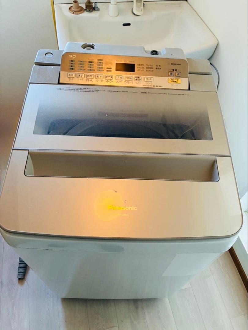 福岡発 Panasonic パナソニック 全自動洗濯機 9.0kg 大容量 縦型