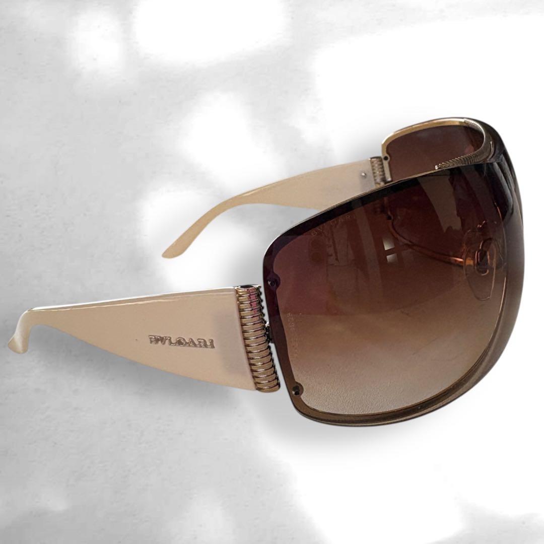 BVLGARI ブルガリ サングラス ブラウングラデーション ゴールド金属 中古・古着通販】BVLGARI (ブルガリ) サングラス/6086-B