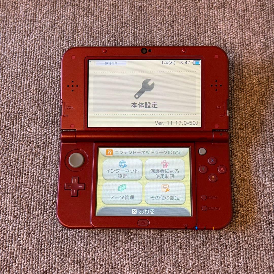 Newニンテンドー3DS LL メタリックレッド 下画面IPS搭載の通販はau PAY