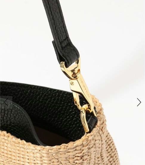 25SS《VIOLAd'ORO 》イタリアン ラフィアシート2WAYトートバッグ