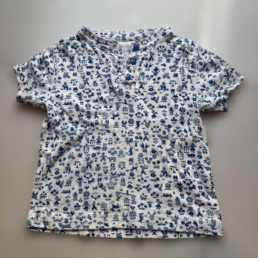 misha and puff 花柄ショートスリーブTシャツ 2y - メルカリ