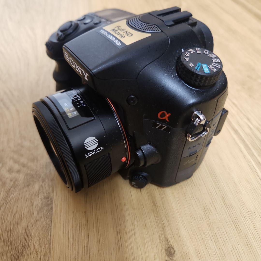 SONY α77 デジタル一眼レフカメラ AF50 mmキトレン付き - メルカリ