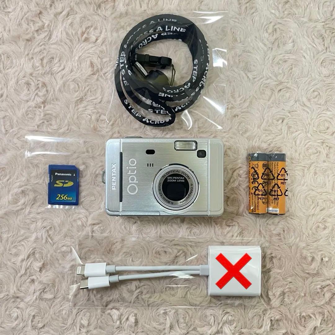 動作確認済✨PENTAX Optio S40✨スマホ転送OK 単三電池 可愛い