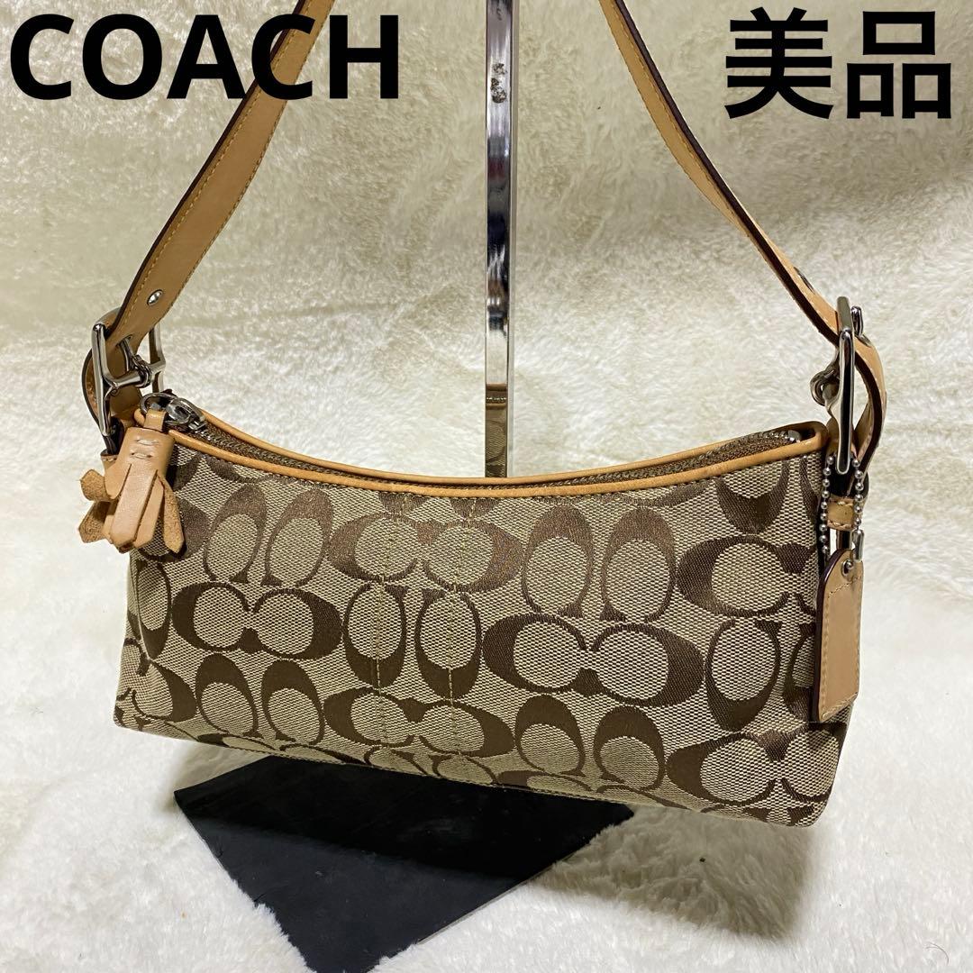 美品 coach アクセサリーポーチ　ワンショルダーバッグ　シグネチャー 楽天市場】【新品未使用品】【バッグ】COACH コーチ シグネチャー