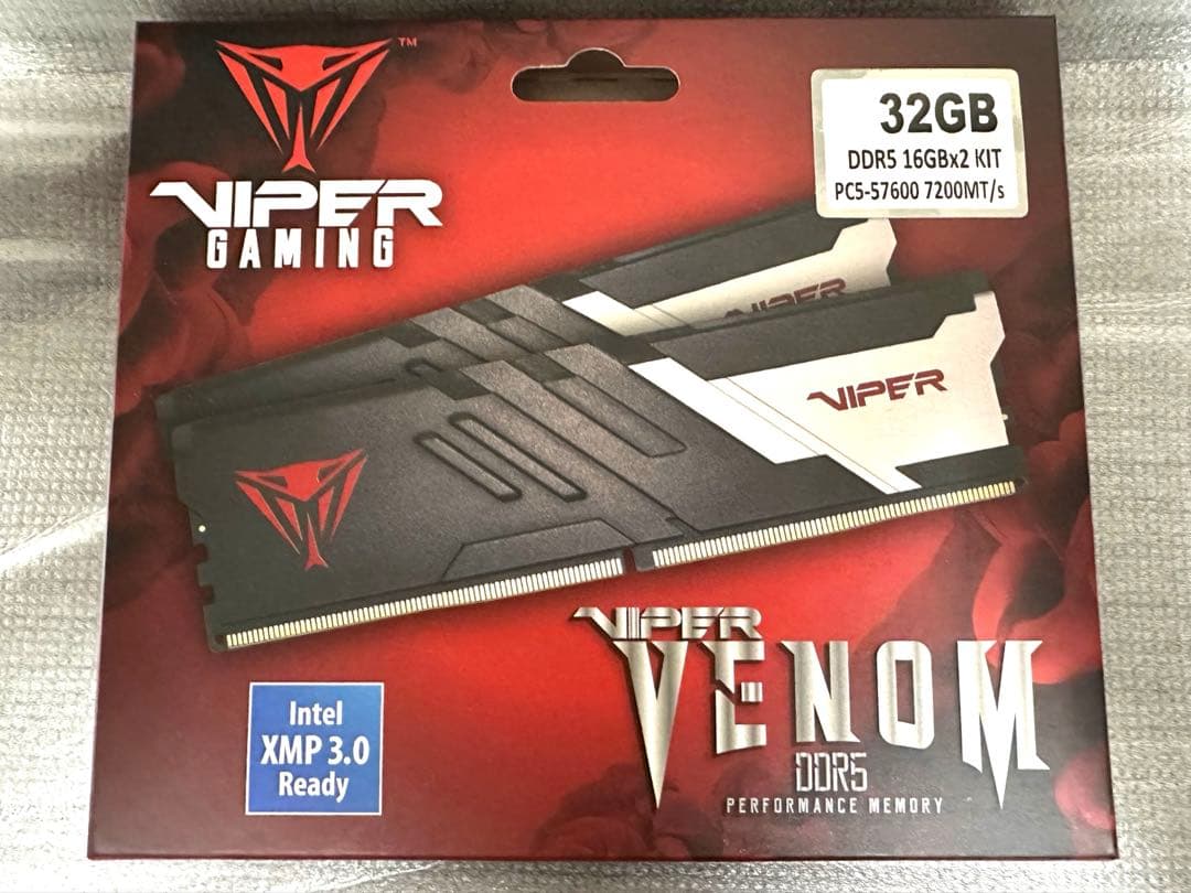 メモリー Viper DDR5 32GB (2X16GB) 7200MHz Amazon.co.jp: Patriot Viper Venom DDR5 RAM 32GB (2X16GB) 7200MHz