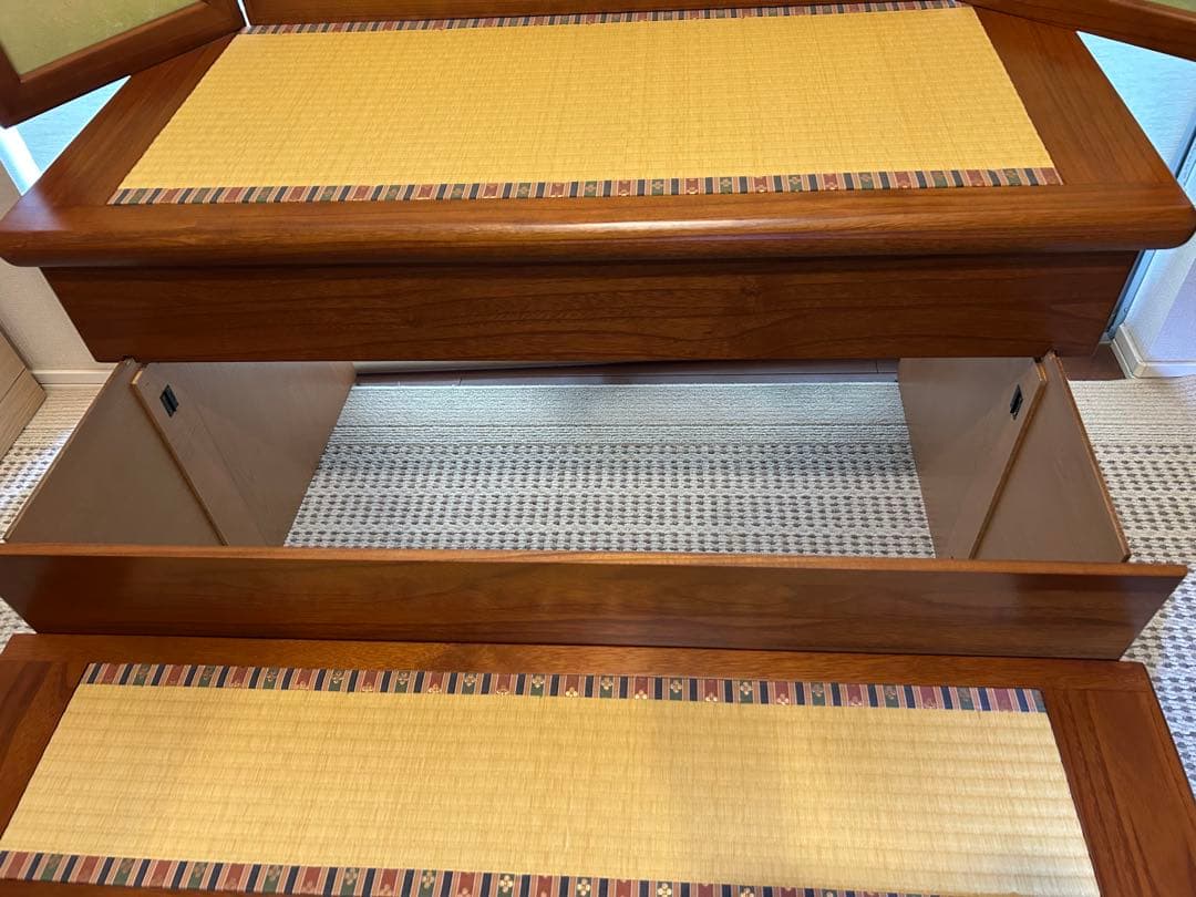 あゆな様専用 桐製 三段ひな壇 春日三段 梅柄屏風セット