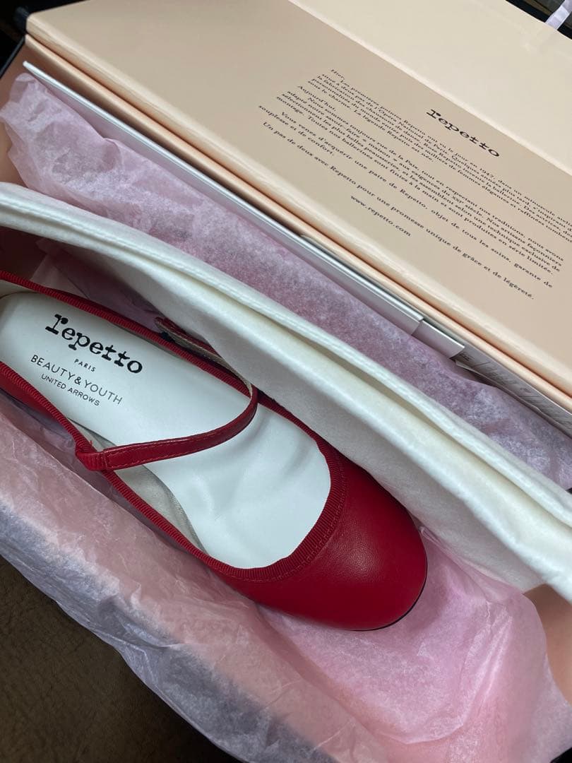 レペット repetto レザー メリージェーン レッド 36 新品未使用 - メルカリ
