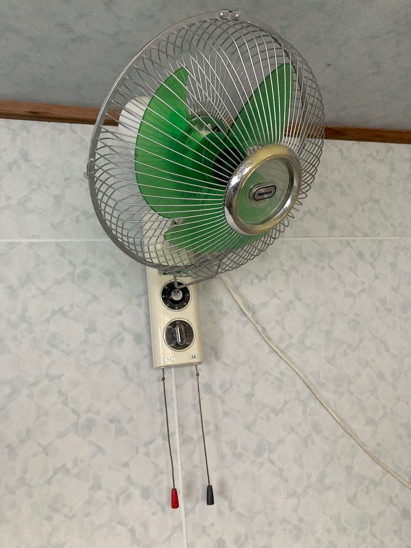 ナショナル 壁 扇風機 グリーン - メルカリ