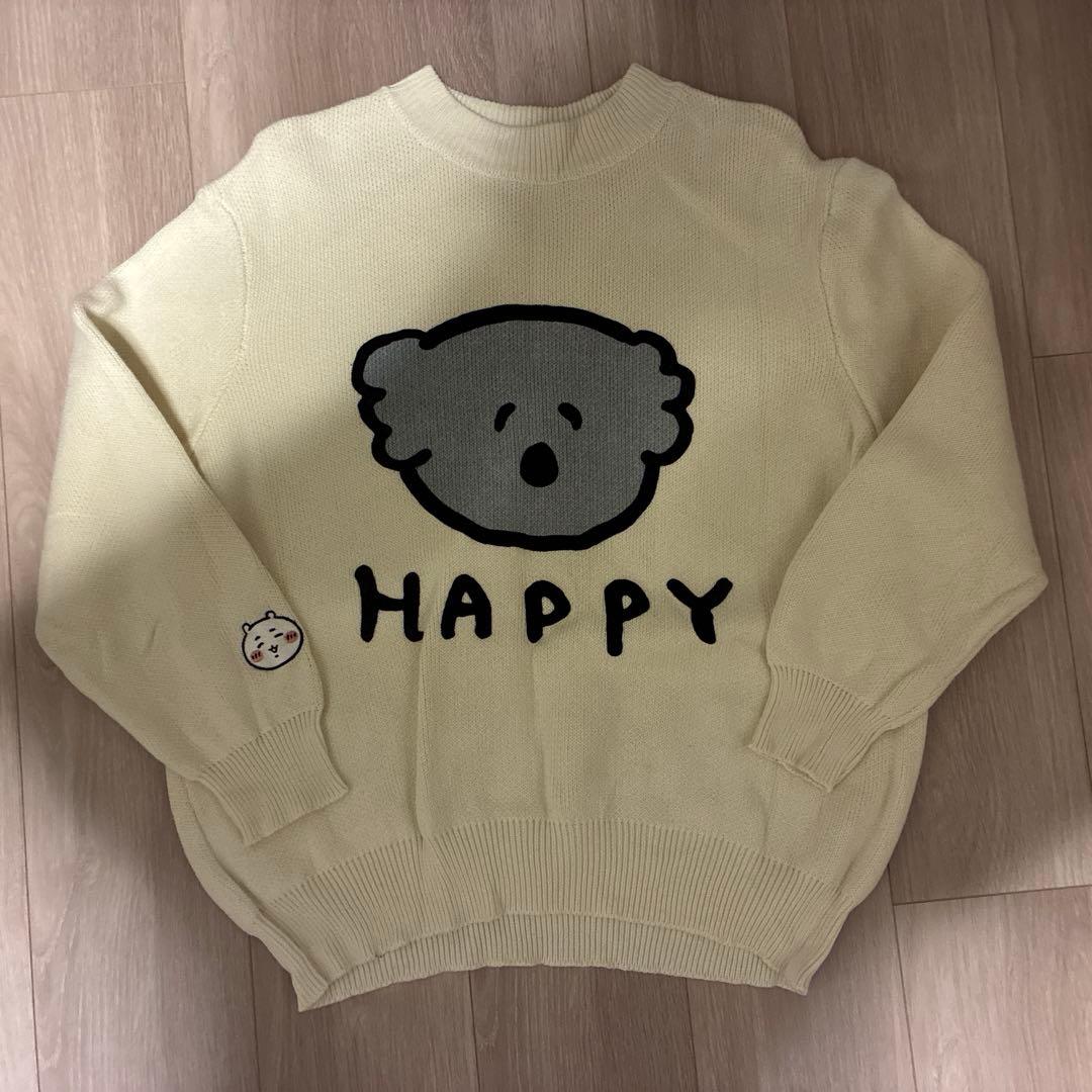 ちいかわパーク セーター ラッキー白コアラ オフホワイト - メルカリ