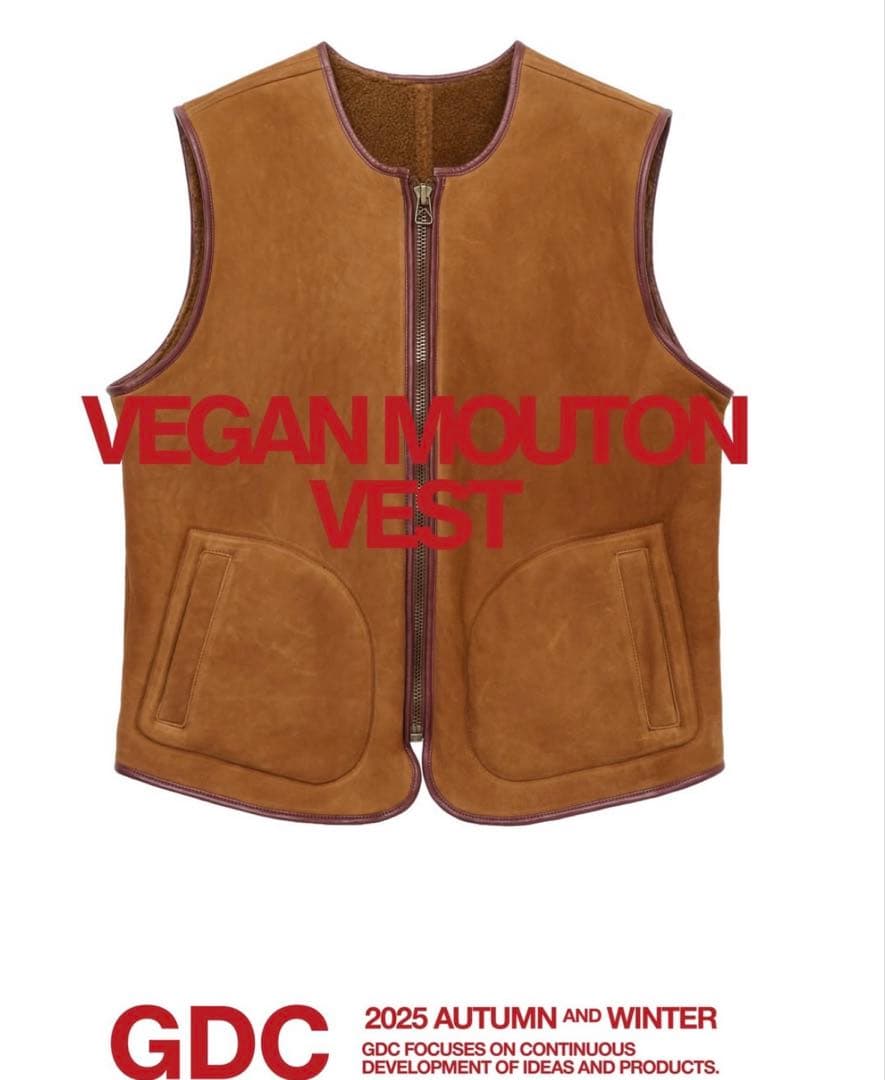 Lサイズ GDC Vegan Mouton Vest キムタク着用 - メルカリ
