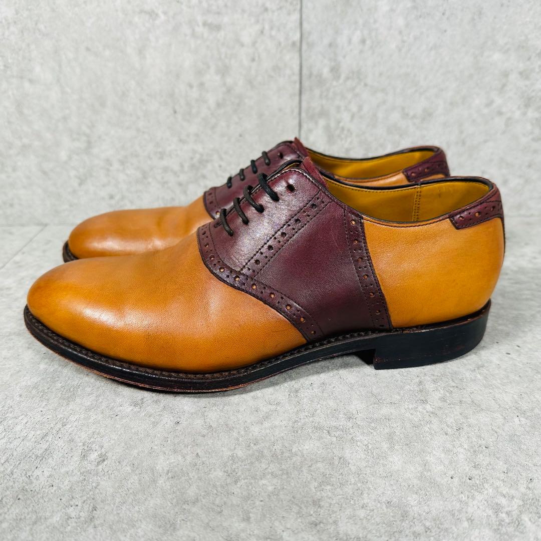 美品 REGAL リーガル サドルシューズ ドレスシューズ レザー 25.5cm