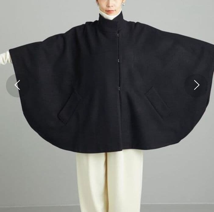 タグ付き未使用品 MARW UNITED ARROWS ポンチョコート ブラック - メルカリ