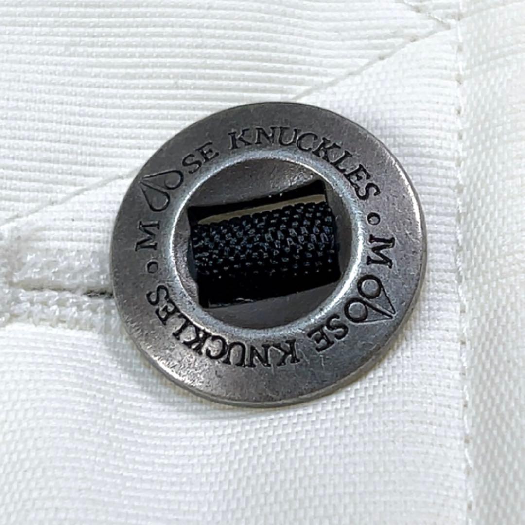 ムースナックルズ ダウンジャケット 2way リアルファー S ホワイト