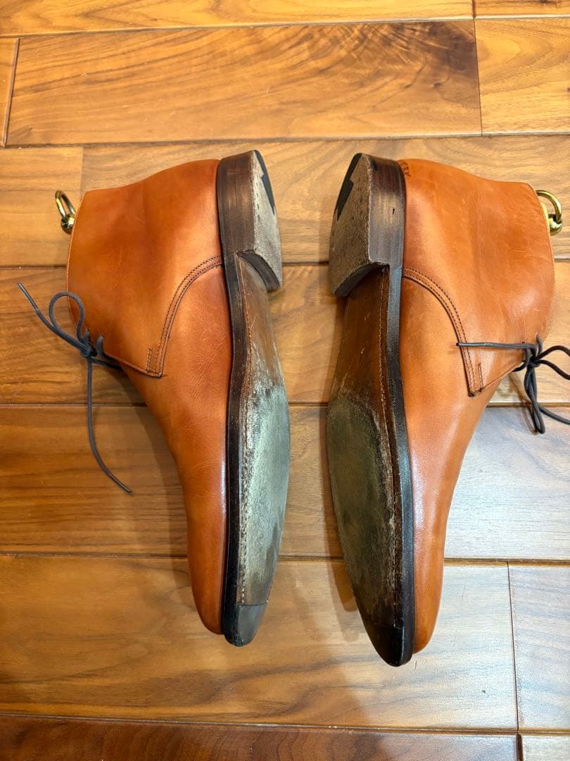 クロケット＆ジョーンズ レザー チャッカブーツ サイズ7.5E シュー